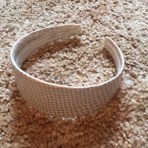 Leather snakeskin thick headband